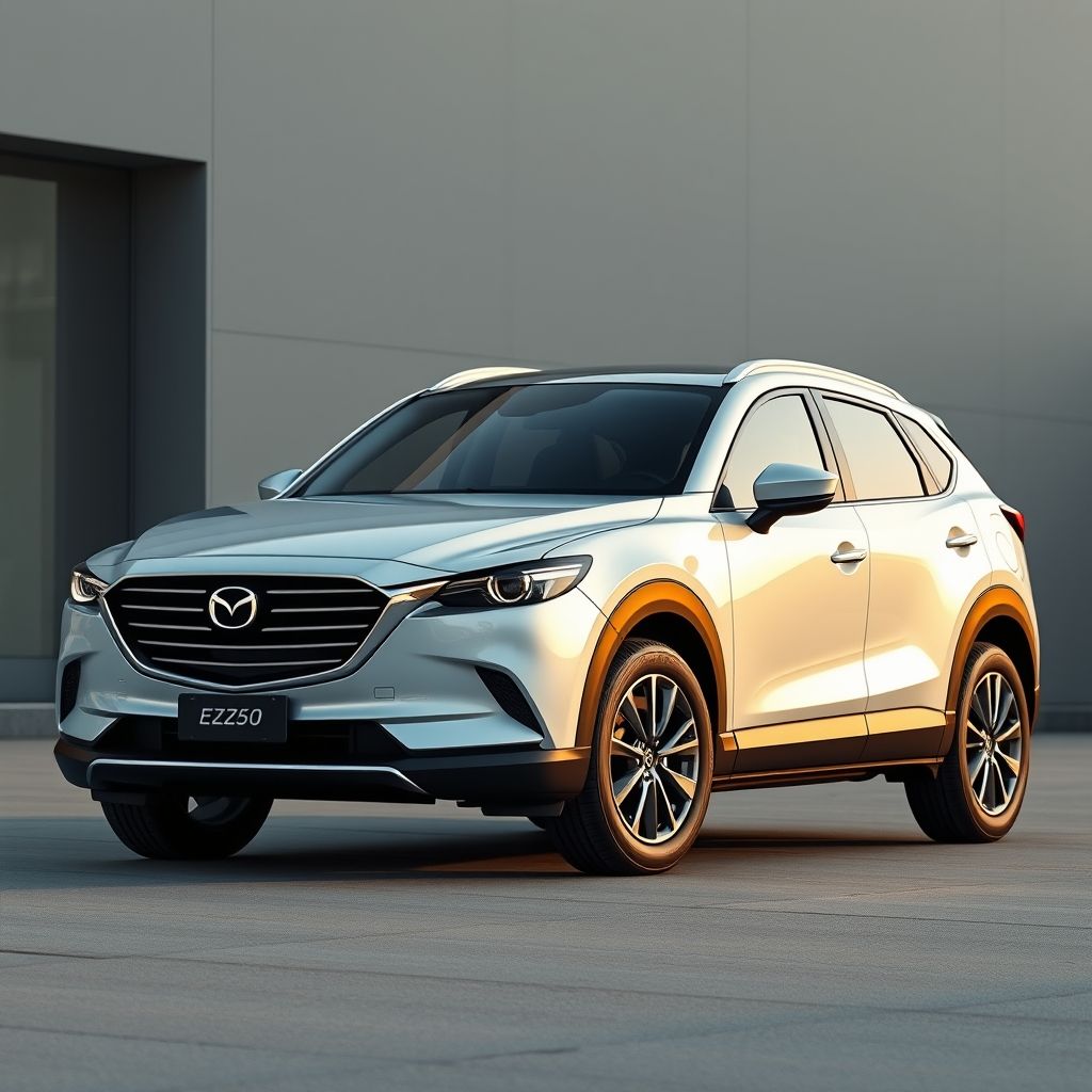 Mazda EZ60 SUV ไฮบริด เสริมทัพด้วยนวัตกรรมล้ำยุค